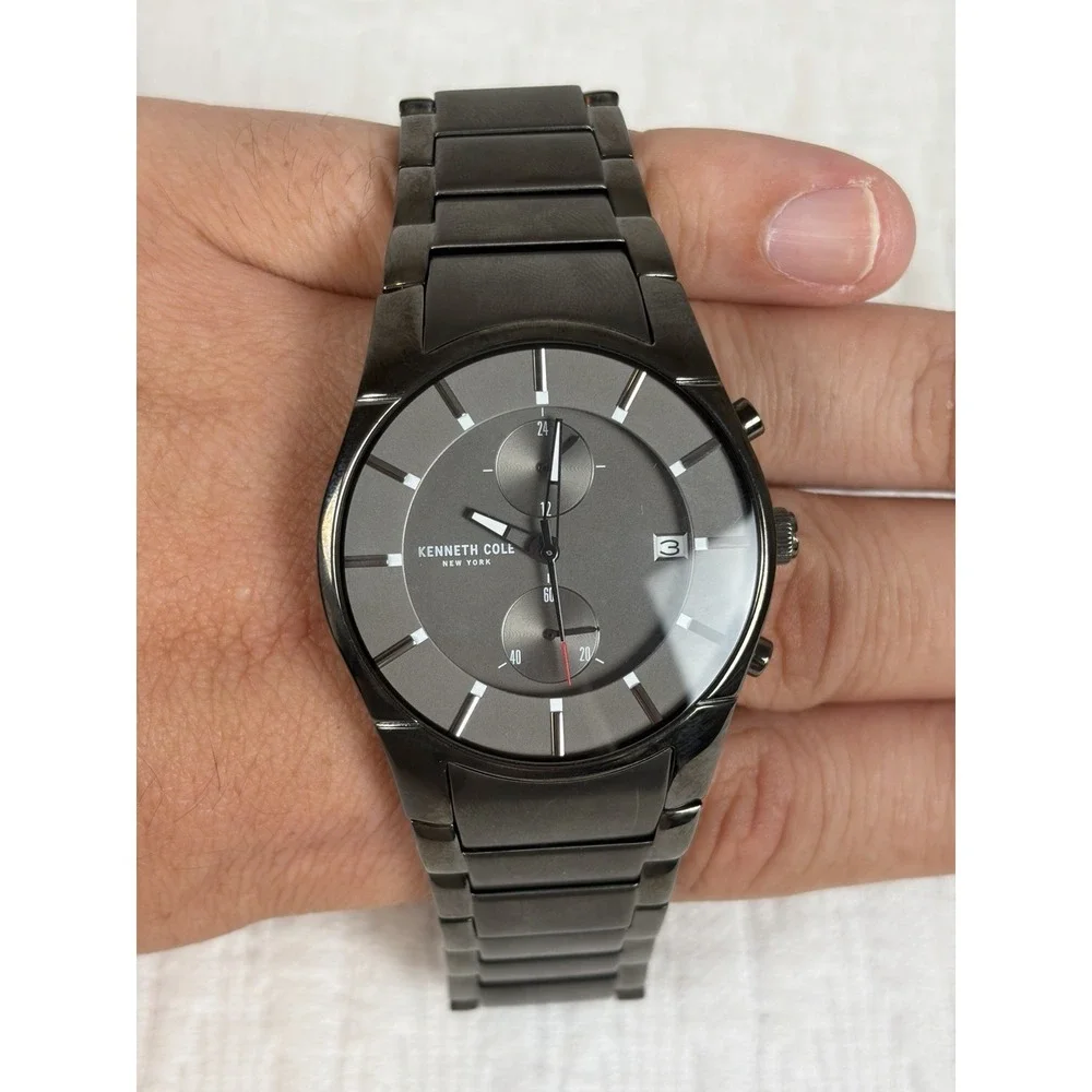 Kenneth Cole New York Men's Watch Analog Quartz Stainless Steel KC15176001,W/Box